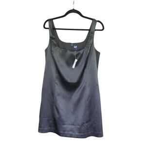 Black Satin Minidress